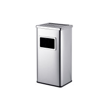 relaxdays Standaschenbecher Silber