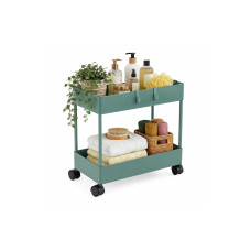 relaxdays Küchenwagen Servierwagen 39.5 x 38 x 21.5 cm, Grün relaxdays Küchenwagen Servierwagen 39.5 x 38 x 21.5 cm, Grün
