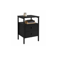 relaxdays Nachttisch 40 x 61 cm, Schwarz relaxdays Nachttisch 40 x 61 cm, Schwarz