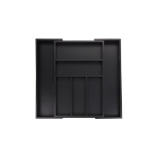 relaxdays Besteckkasten Schwarz relaxdays Besteckkasten Schwarz