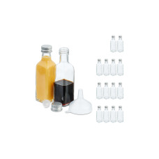 relaxdays Glasfläschchen 100 ml, 16 Stück relaxdays Glasfläschchen 100 ml, 16 Stück