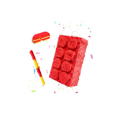 relaxdays Pinata Ohne Motiv, Rot/Gelb relaxdays Pinata Ohne Motiv, Rot/Gelb