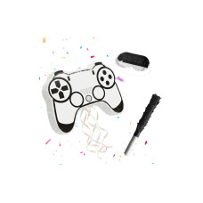 relaxdays Gamer Gaming, Schwarz/Grau/Weiss