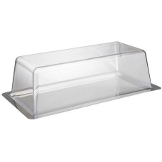 APS Königskuchenplatte 33 x 17 x 10 cm, Silber/Transparent APS Königskuchenplatte 33 x 17 x 10 cm, Silber/Transparent