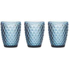 Tognana Tognana Trinkgläser Diamond 260 ml, 3 Stück, Blau Tognana Tognana Trinkgläser Diamond 260 ml, 3 Stück, Blau