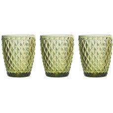 Tognana Tognana Trinkgläser Diamond 260 ml, 3 Stück, Grün Tognana Tognana Trinkgläser Diamond 260 ml, 3 Stück, Grün