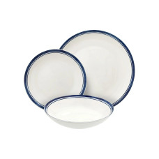 Tognana Speise-Service Filo Blu 18-teilig, Blau/Weiss Tognana Speise-Service Filo Blu 18-teilig, Blau/Weiss