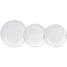 Tognana Speise-Service Filo Oro 18-teilig, Weiss/Gold Tognana Speise-Service Filo Oro 18-teilig, Weiss/Gold