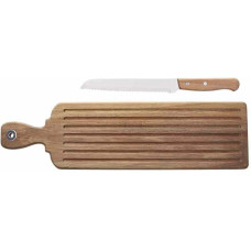 Tognana Brotschneidebrett mit Messer, 52 x 14 cm, Braun Tognana Brotschneidebrett mit Messer, 52 x 14 cm, Braun