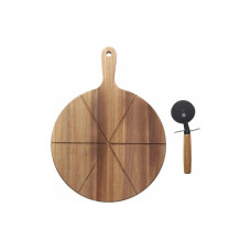 Tognana Tognana Pizzabrett mit Messer, 42 x 30 cm, Braun Tognana Tognana Pizzabrett mit Messer, 42 x 30 cm, Braun