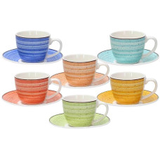 Tognana Espressotasse Kaleido 80 ml, 6 Stück, Mehrfarbig Tognana Espressotasse Kaleido 80 ml, 6 Stück, Mehrfarbig