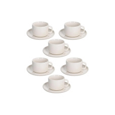 Tognana Tognana Kaffeetassen-Set Edge 220 ml, 6 Stück, Weiss Tognana Tognana Kaffeetassen-Set Edge 220 ml, 6 Stück, Weiss