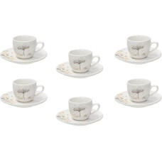 Tognana Espressotasse Poesia 80 ml, 6 Stück, Weiss/Beige Tognana Espressotasse Poesia 80 ml, 6 Stück, Weiss/Beige