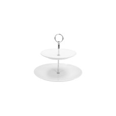 Tognana Etagere Metropolis 27 x 25 cm, Weiss/Silber Tognana Etagere Metropolis 27 x 25 cm, Weiss/Silber
