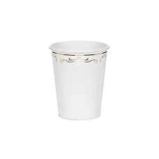 Partydeco PartyDeco Pappbecher mit Ornament Weiss, 6er-Set 6 Stück Partydeco PartyDeco Pappbecher mit Ornament Weiss, 6er-Set 6 Stück