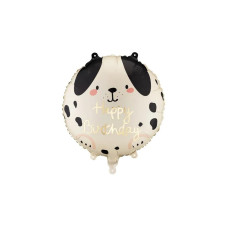 Partydeco Folienballon Happy Birthday 35 x 35 cm, Hund
