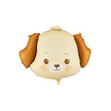 Partydeco PartyDeco Folienballon Hund Beige Partydeco PartyDeco Folienballon Hund Beige