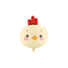 Partydeco PartyDeco Folienballon Huhn Gelb