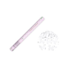 Partydeco Konfettikanone Schmetterlinge Weiss, 60 cm