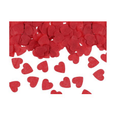 Partydeco PartyDeco Konfetti-Herzen Rot Papier Rot 1.6 cm