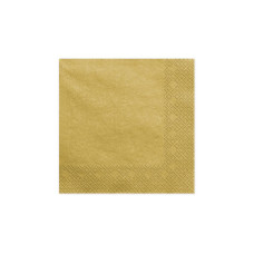 Partydeco PartyDeco Servietten Gold-Metallic, 20er-Set 33 cm x 33 cm Partydeco PartyDeco Servietten Gold-Metallic, 20er-Set 33 cm x 33 cm