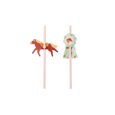 Partydeco PartyDeco Strohhalme Pferde, 6er-Set 6 Stück, Mehrfarbig Partydeco PartyDeco Strohhalme Pferde, 6er-Set 6 Stück, Mehrfarbig
