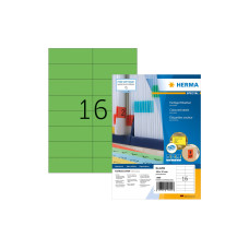HERMA Farbige Etiketten A4, 105 x 37 mm, grün, 1600 Etiketten