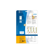 HERMA Farbige Etiketten A4, 105 x 37 mm, gelb 320 Etiketten