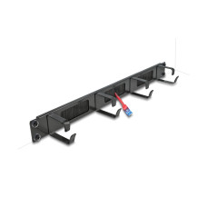 Delock Bürstenleiste 19 Rack, Schwarz Delock Bürstenleiste 19 Rack, Schwarz