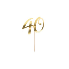 Partydeco 40 Gold Papier Holz Partydeco 40 Gold Papier Holz