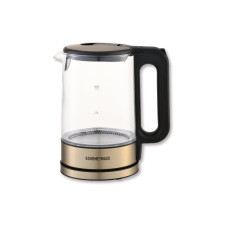 GOURMETmaxx GOURMETmaxx Glas-Wasserkocher 1.7 l, Schwarz/Champagner