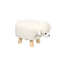 Kesper Kinderhocker Schaf weiss gepolstert mit Holzbeinen Kesper Kinderhocker Schaf weiss gepolstert mit Holzbeinen