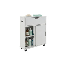 relaxdays Nischenwagen 17 x 67 cm, Weiss relaxdays Nischenwagen 17 x 67 cm, Weiss
