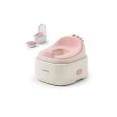 relaxdays Dino 4-in-1 Kunststoff Weiss Rosa relaxdays Dino 4-in-1 Kunststoff Weiss Rosa