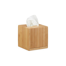 relaxdays Kosmetiktücherbox Beige, Holz relaxdays Kosmetiktücherbox Beige, Holz