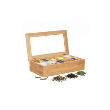 relaxdays Teebox Braun/Beige/Hellbraun relaxdays Teebox Braun/Beige/Hellbraun