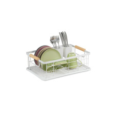 relaxdays Geschirrabtropfgestell Beige