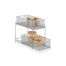 relaxdays Unterschrank-Organizer Weiss/Silber relaxdays Unterschrank-Organizer Weiss/Silber