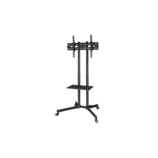 Hama Technics AG TV-Ständer mit Rollen Trolley bis 75 Zoll Schwarz