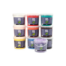 Creativ Company Silk Clay® Sortierte Farben Flexibel Weich 10 x 650 g