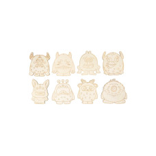 Creativ Company Holzfiguren Monster H 12.4 cm, Dicke 3 mm Creativ Company Holzfiguren Monster H 12.4 cm, Dicke 3 mm