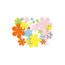 Creativ Company Moosgummi-Aufkleber Blumen, 10-60 mm, 2 mm, 100 Stk Creativ Company Moosgummi-Aufkleber Blumen, 10-60 mm, 2 mm, 100 Stk