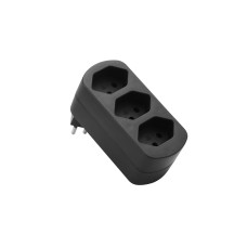 Schönenberger Abzweigstecker MOVE 3xT13 schwarz 270° drehbar 3xT13 (offen) Schönenberger Abzweigstecker MOVE 3xT13 schwarz 270° drehbar 3xT13 (offen)