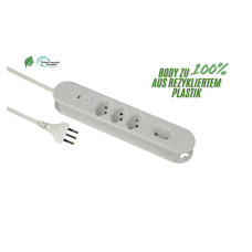 Schönenberger Steckdosenleiste Re:Life 4x T13., 1.8m Kabel, weiss Schönenberger Steckdosenleiste Re:Life 4x T13., 1.8m Kabel, weiss