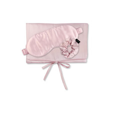 Ailoria Travel Set Tasche Schlafmaske und Scrunchie M Seide Rosa Ailoria Travel Set Tasche Schlafmaske und Scrunchie M Seide Rosa