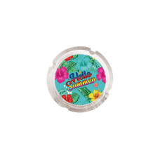 Dameco Aschenbecher Aschenbecher rund Hello Summer Blau Dameco Aschenbecher Aschenbecher rund Hello Summer Blau