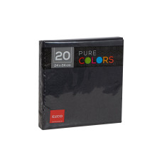 ELCO Papierservietten 24 cm x 24 cm, Schwarz