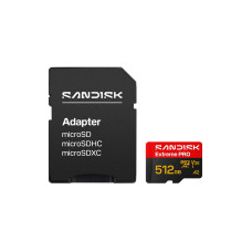 SanDisk microSDHC Card Extreme PRO 512 GB SanDisk microSDHC Card Extreme PRO 512 GB