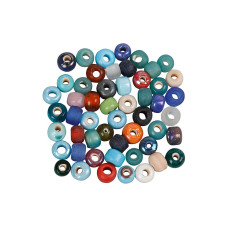 Creativ Company Glasperlen ∅ 9 mm, Lochgrösse 2.5-3 mm, 500 g / ca. 680 Stk.