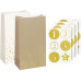 Heyda Adventskalender Set 18 x 9.7 x 6 cm, Gold/Natur/Weiss Heyda Adventskalender Set 18 x 9.7 x 6 cm, Gold/Natur/Weiss